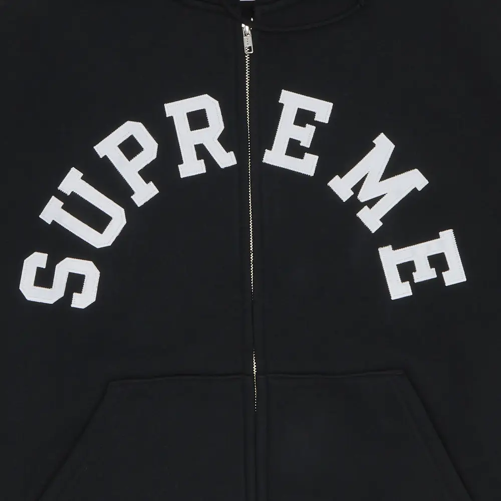 Supreme x Champion Zip Up Hooded Sweatshirt 'Black'