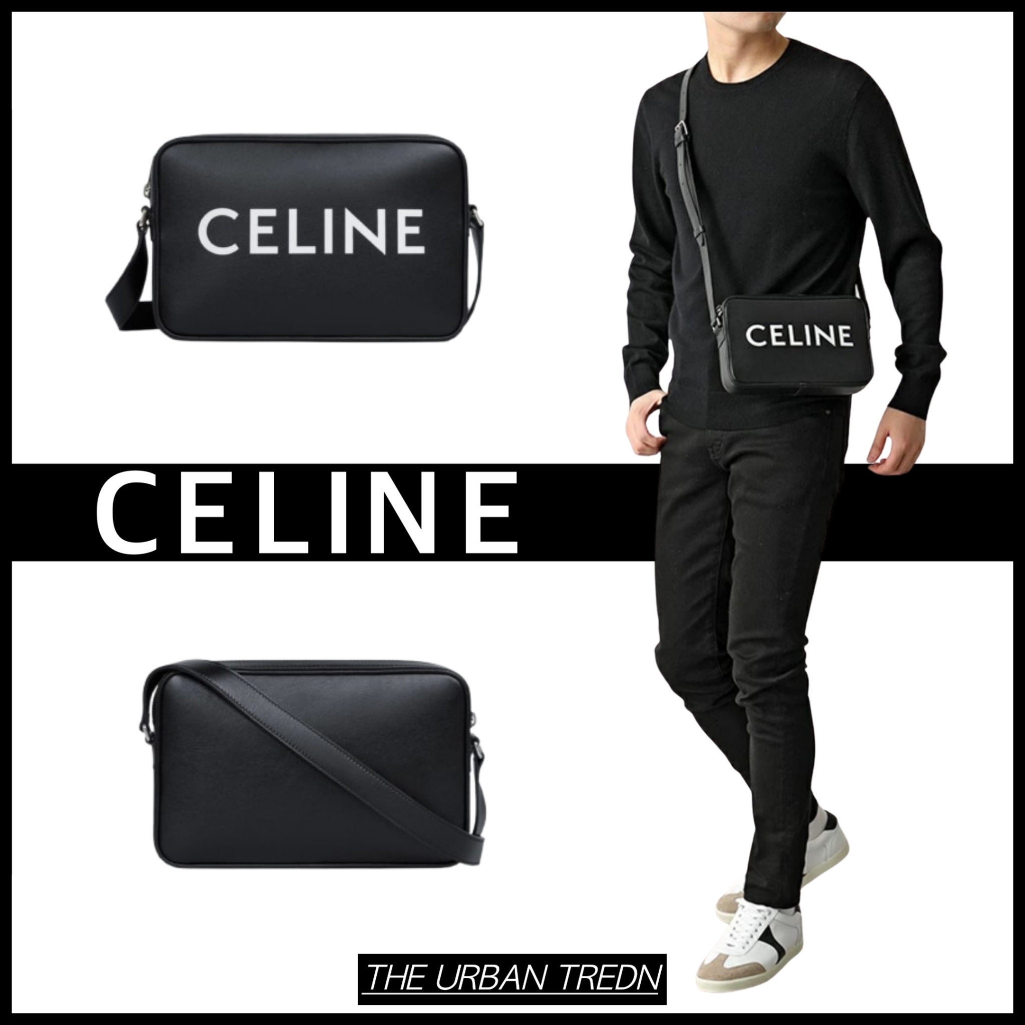 【CELINE】プリントミディアムメッセンジャーバッグ/