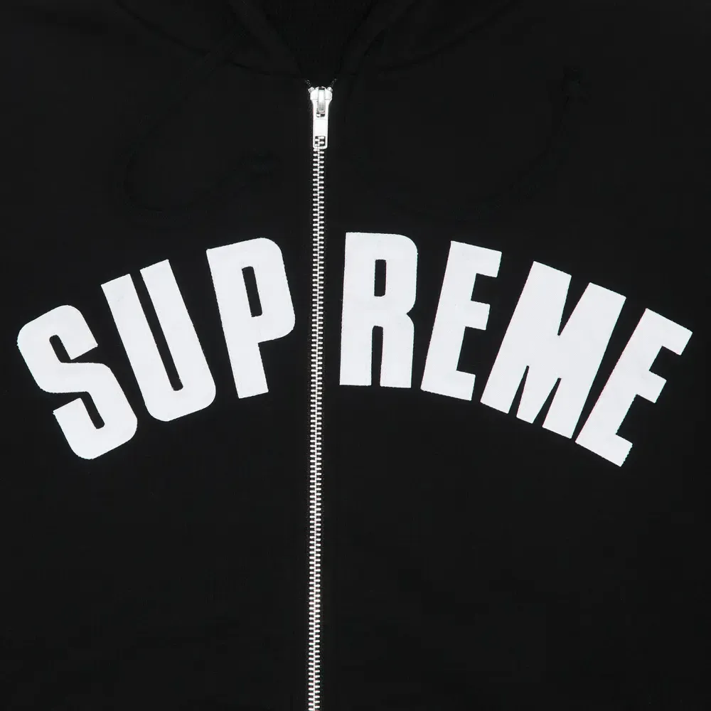 Supreme Arc Thermal Zip Up Hooded Sweatshirt 'Black'