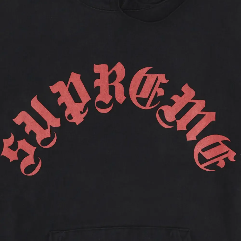 Supreme Printed Arc Hooded Sweatshirt 'Black'