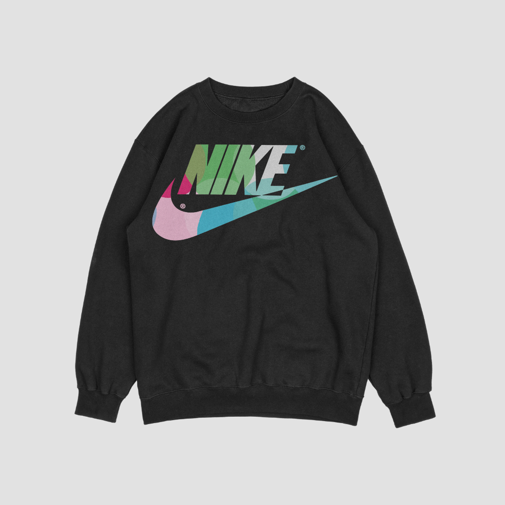 NIKEスウェット クル パーカー プリント  綿　男女兼用