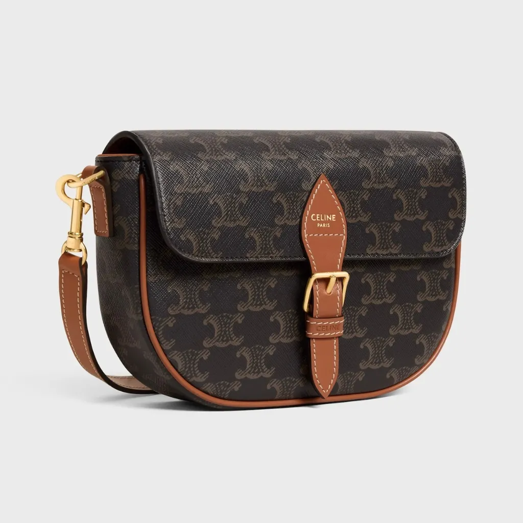 Celine/セリーヌ 25FW トリオンフ フォルコ ショルダーバッグ 122652GTL