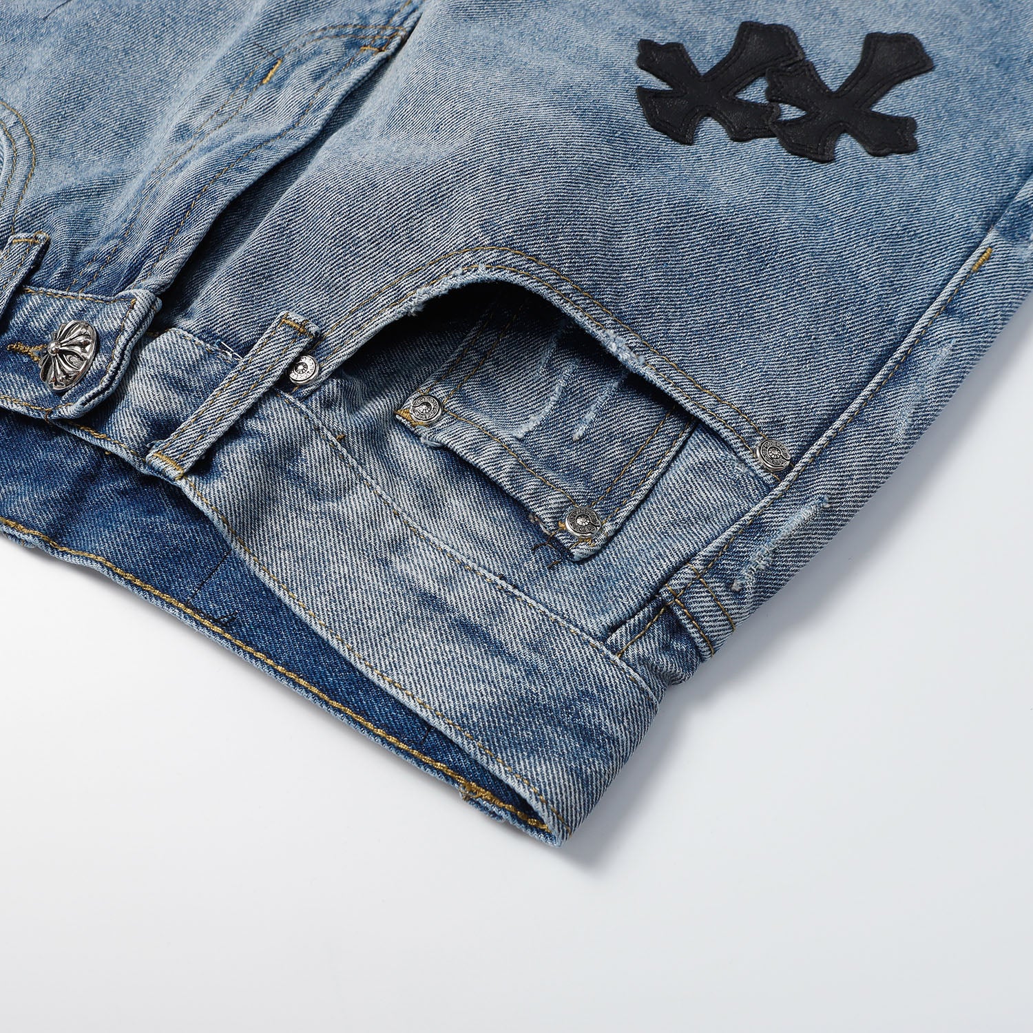 【Chrome Hearts】クロムハーツ 新作デニムショートパンツ 9920
