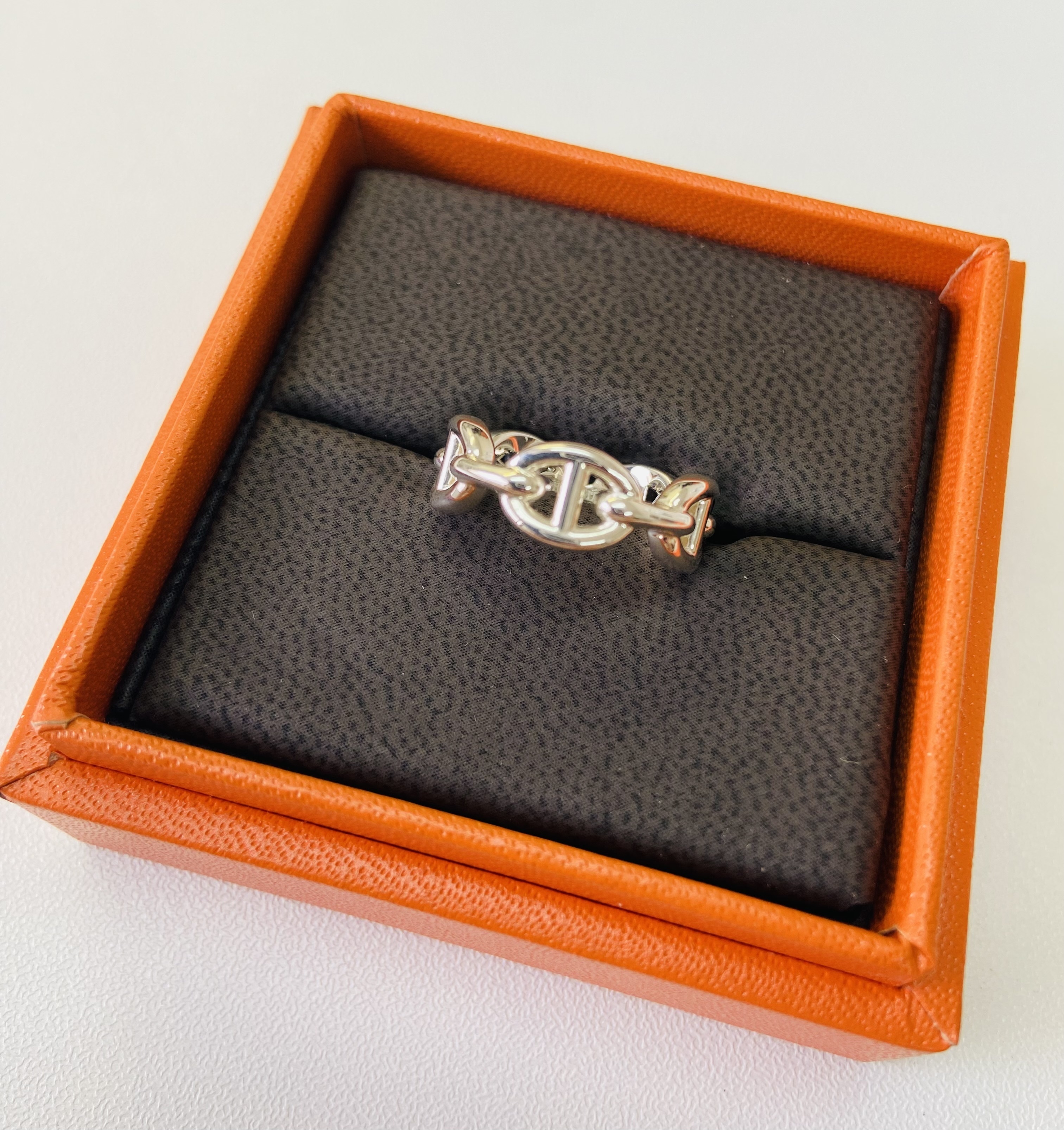 国内即発 新品 HERMES エルメス アンシェネ リング 指輪 ジュエリー