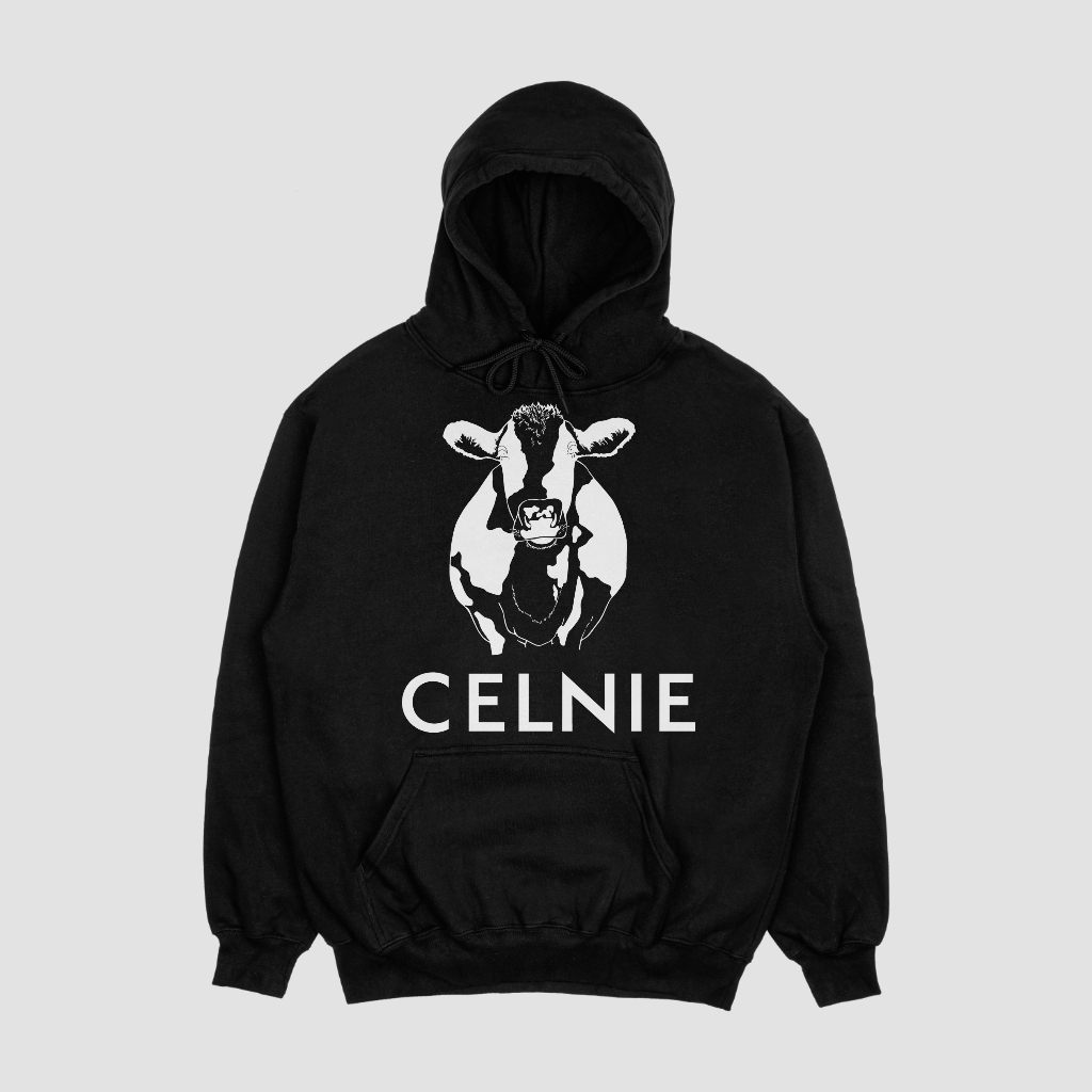 CELINE ハート型アルファベットプリントのパーカー
