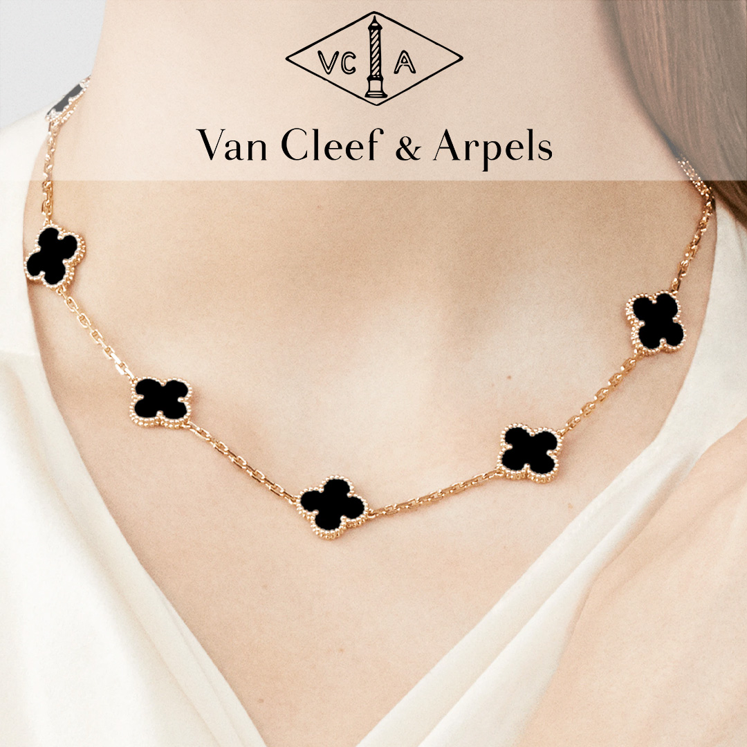 【国内発送/直営店】ヴァン クリーフ&アーペル（Van Cleef & Arpels）ネックレス ヴィンテージ アルハンブラ 、10モチーフ