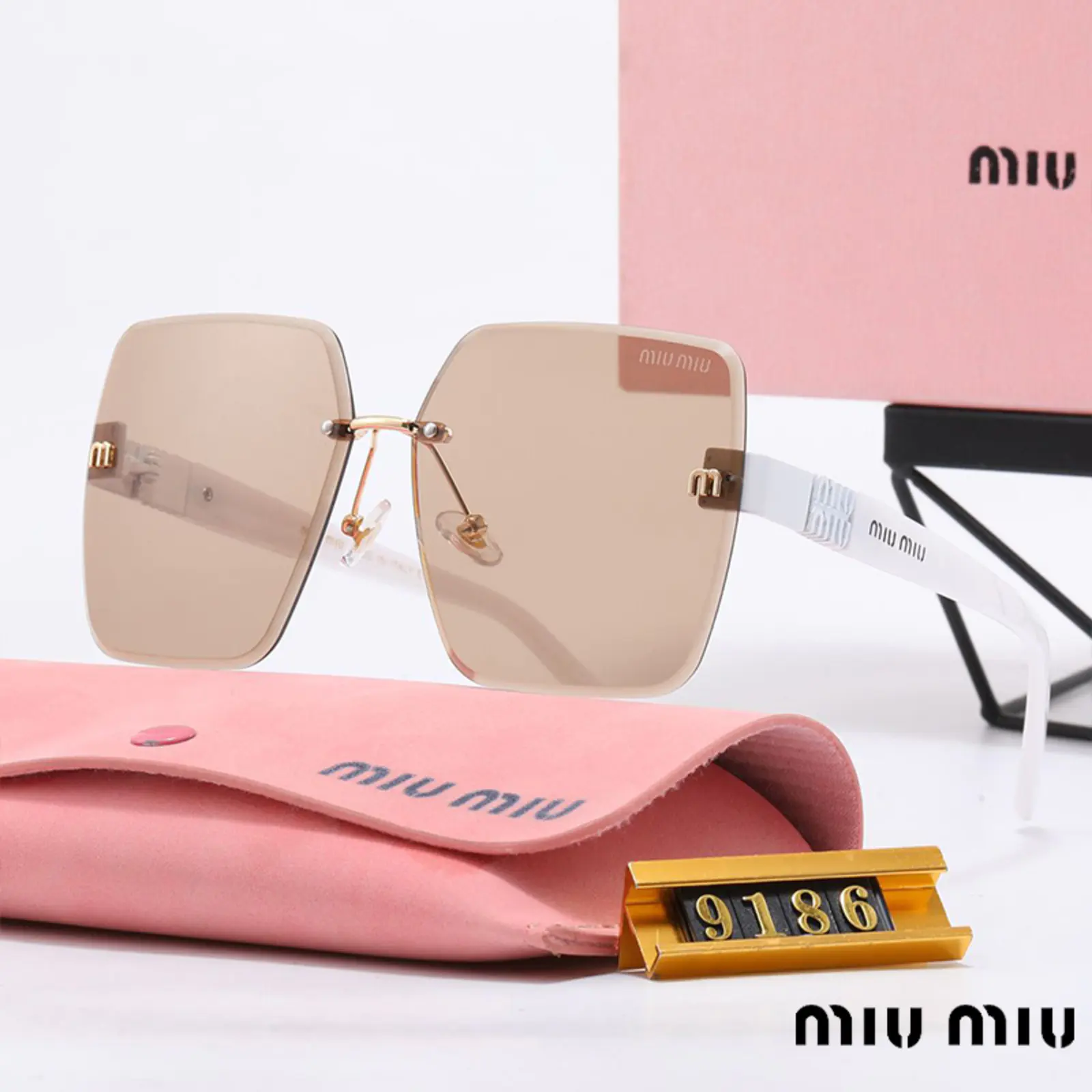 MIUMIUUVカットサングラス01 SS94245