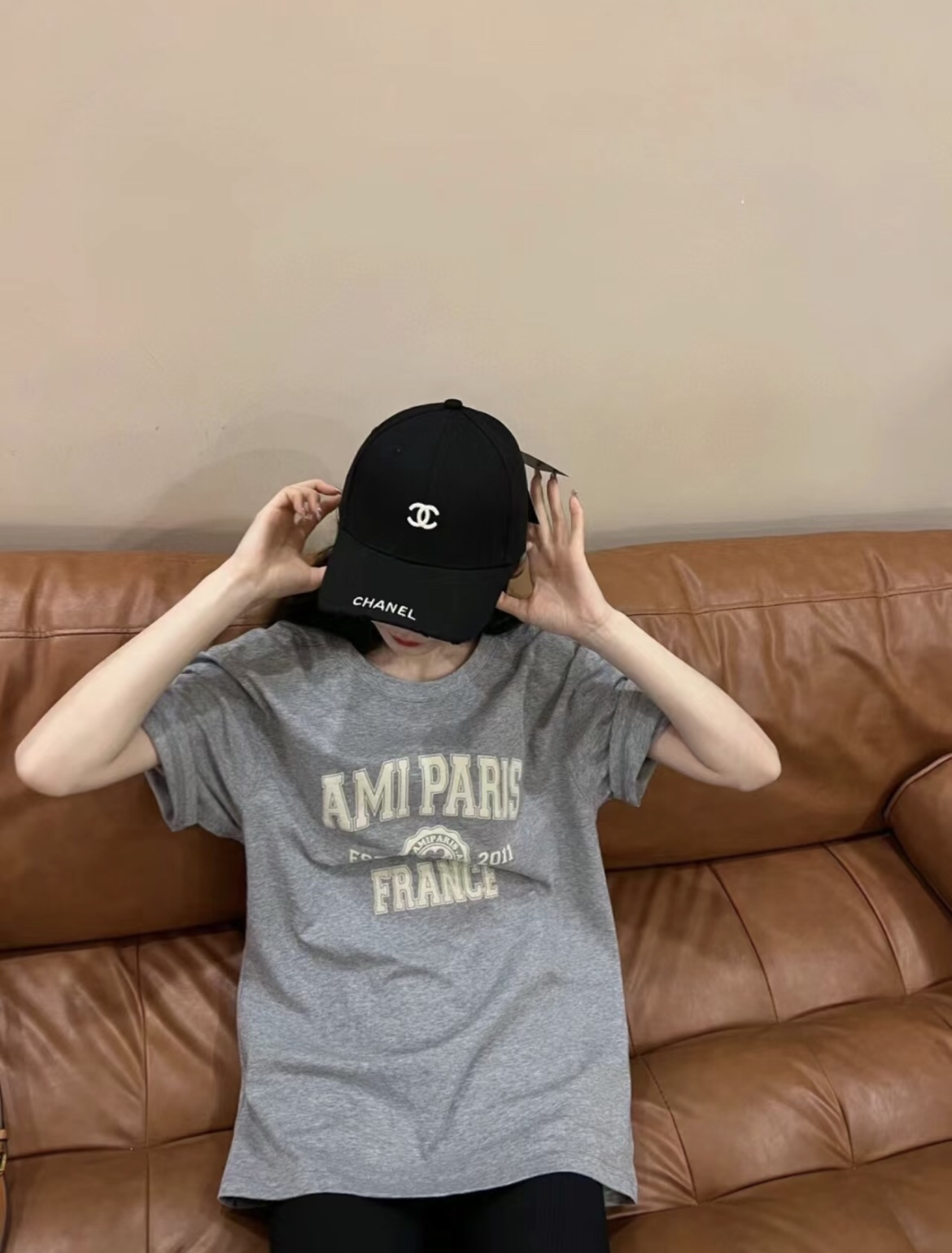 【男女兼用】Chanel 刺繍ベースボールキャップ