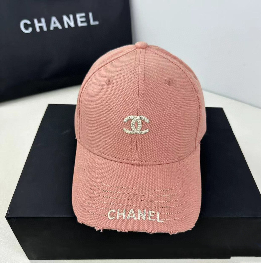 【Chanel】2025新作 シャネル 刺繍入りベースボールキャップ