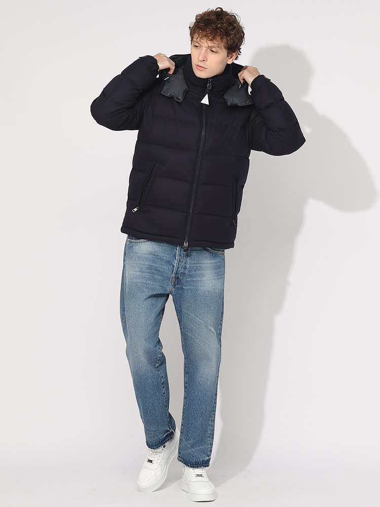 モンクレール ダウンジャケット メンズ MONCLER モンジュネーブル MONTGENEVRE ダウン ウール フード着脱 パーカー 紺 ネービー ブランド アウター ジャケット ブルゾン 定番 大きいサイズあり MCMONTGENEVRE3