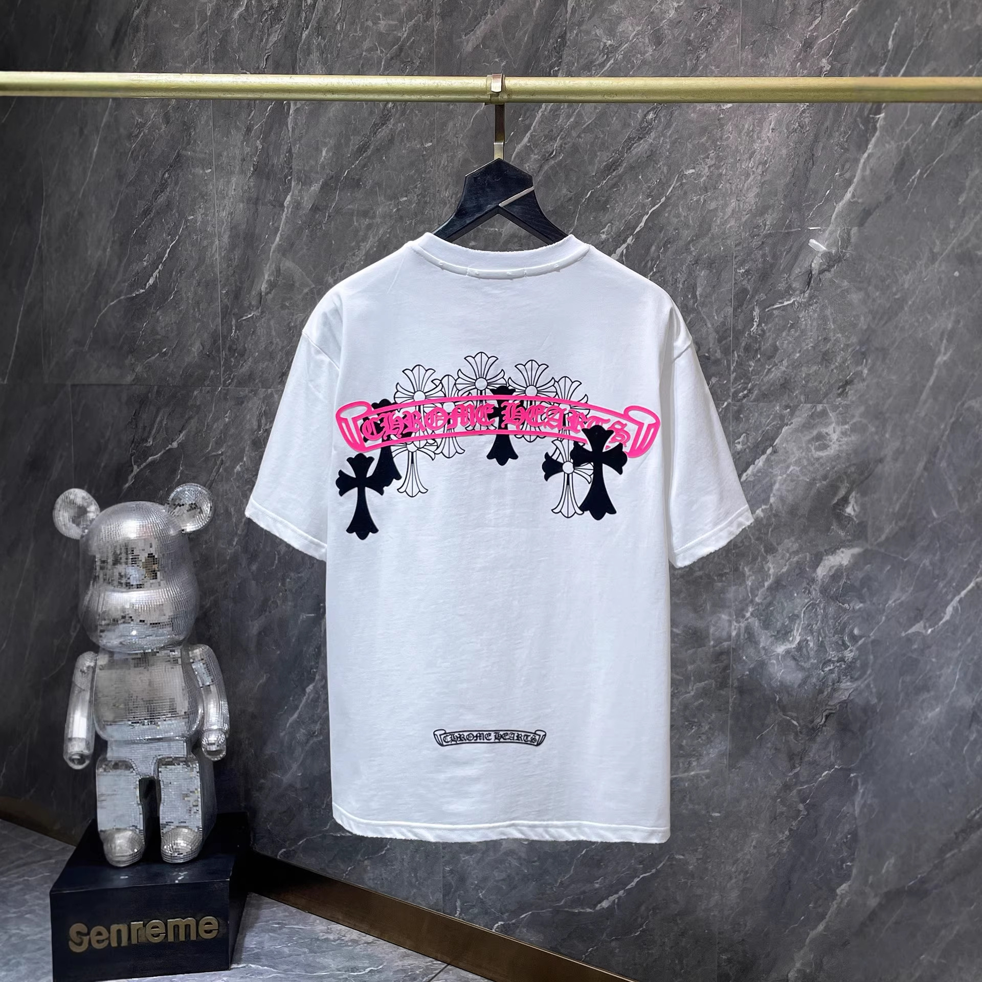 【今季注目】Chrome Hearts/クロムハーツ 2026SS夏新作 半袖Tシャツ 男女兼用 黑/白 CHT-26S21