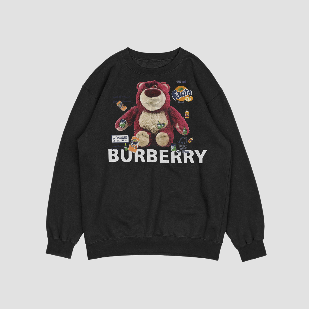 Burberry小熊アルファベットのキャラクタープリントのスウェット クル