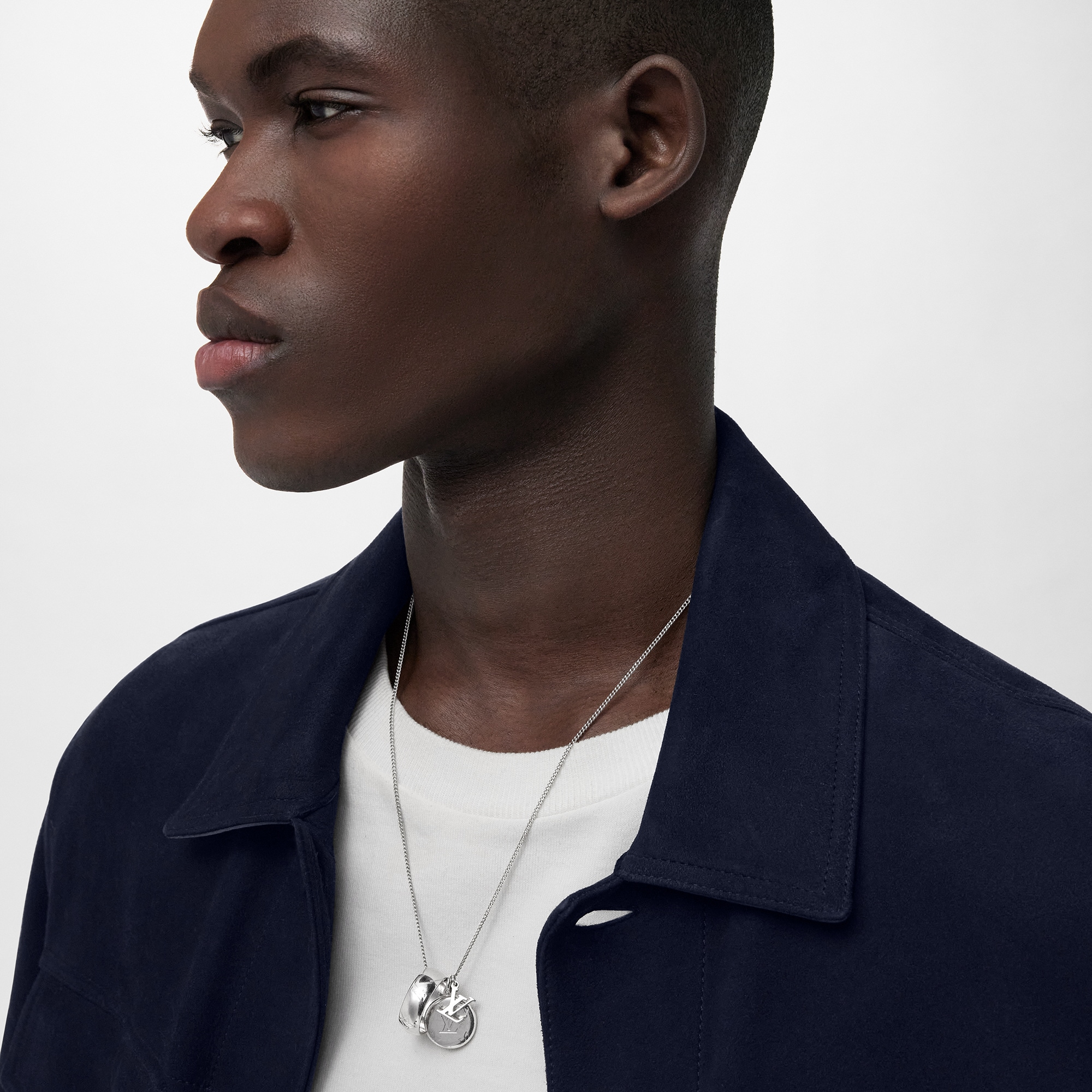 【国内発送/直営店】ネックレス リングネックレス モノグラム M62485 (シルバー)