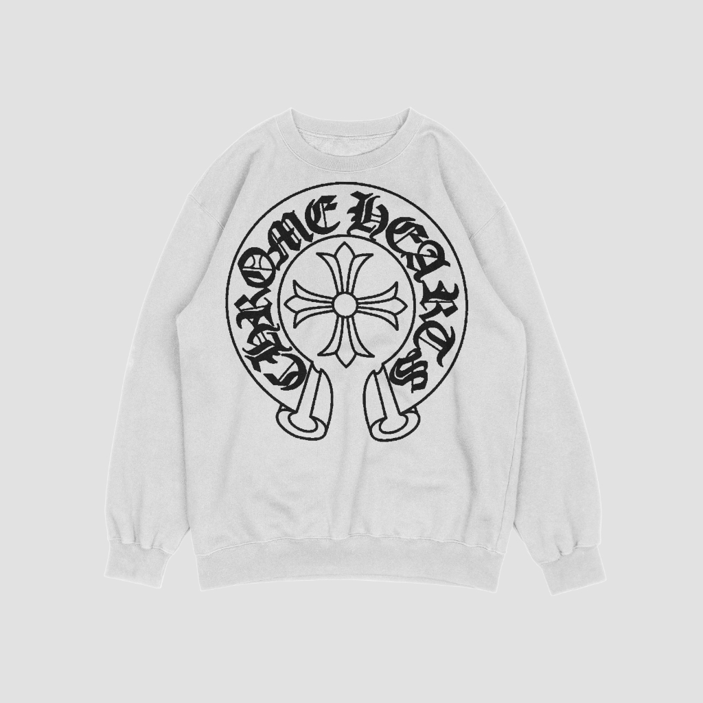 Chrome Hearts クラシックなロゴプリントスウェット クル