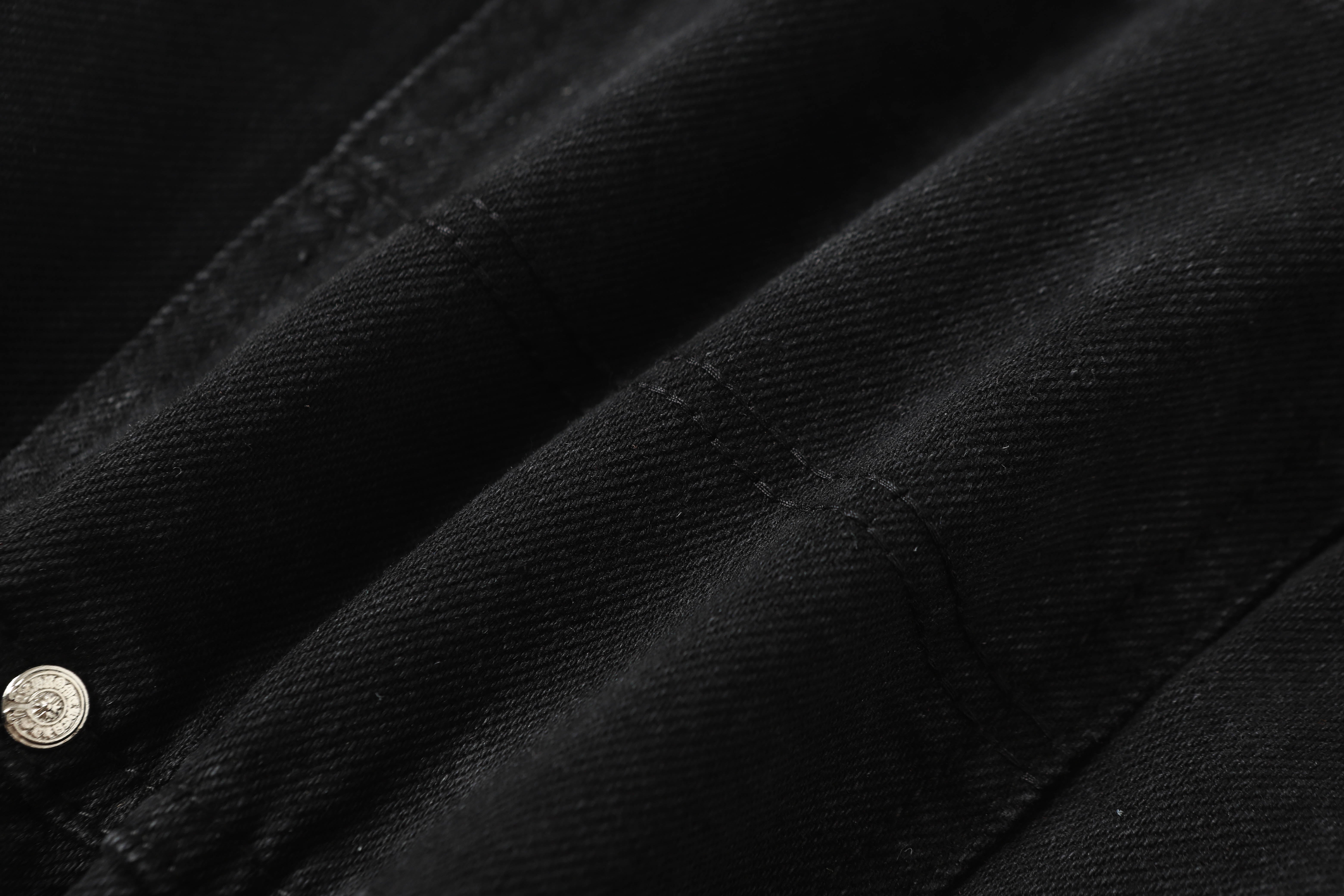 【Chrome Hearts】クロムハーツ ヴィンテージクロスパッチワーク ウォッシュドカーペンターデニムショートパンツ 9902