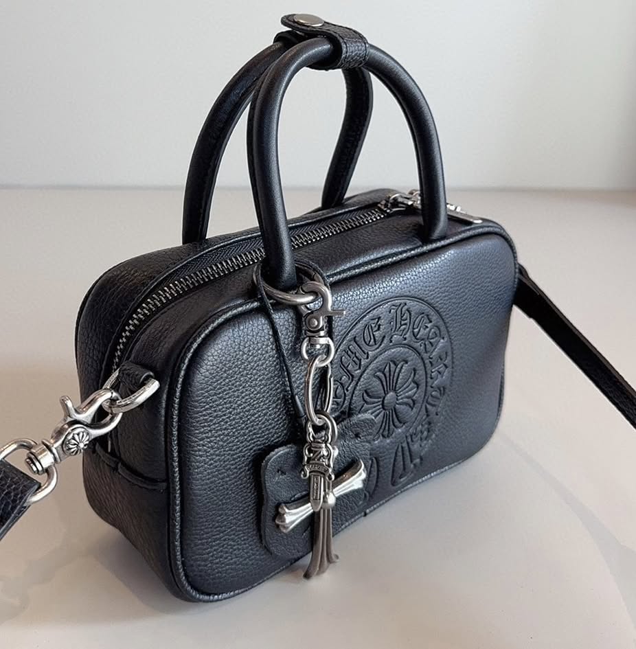 【Chrome Hearts】クロムハーツ ホースシュー ニッチ レザー ボウリングバッグ