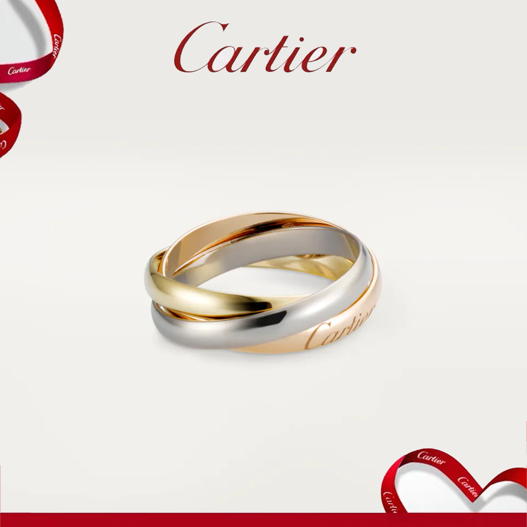 【国内発送/直営店】カルティエ（Cartier）TRINITY RING, SMALL MODEL トリニティ リングB4086100