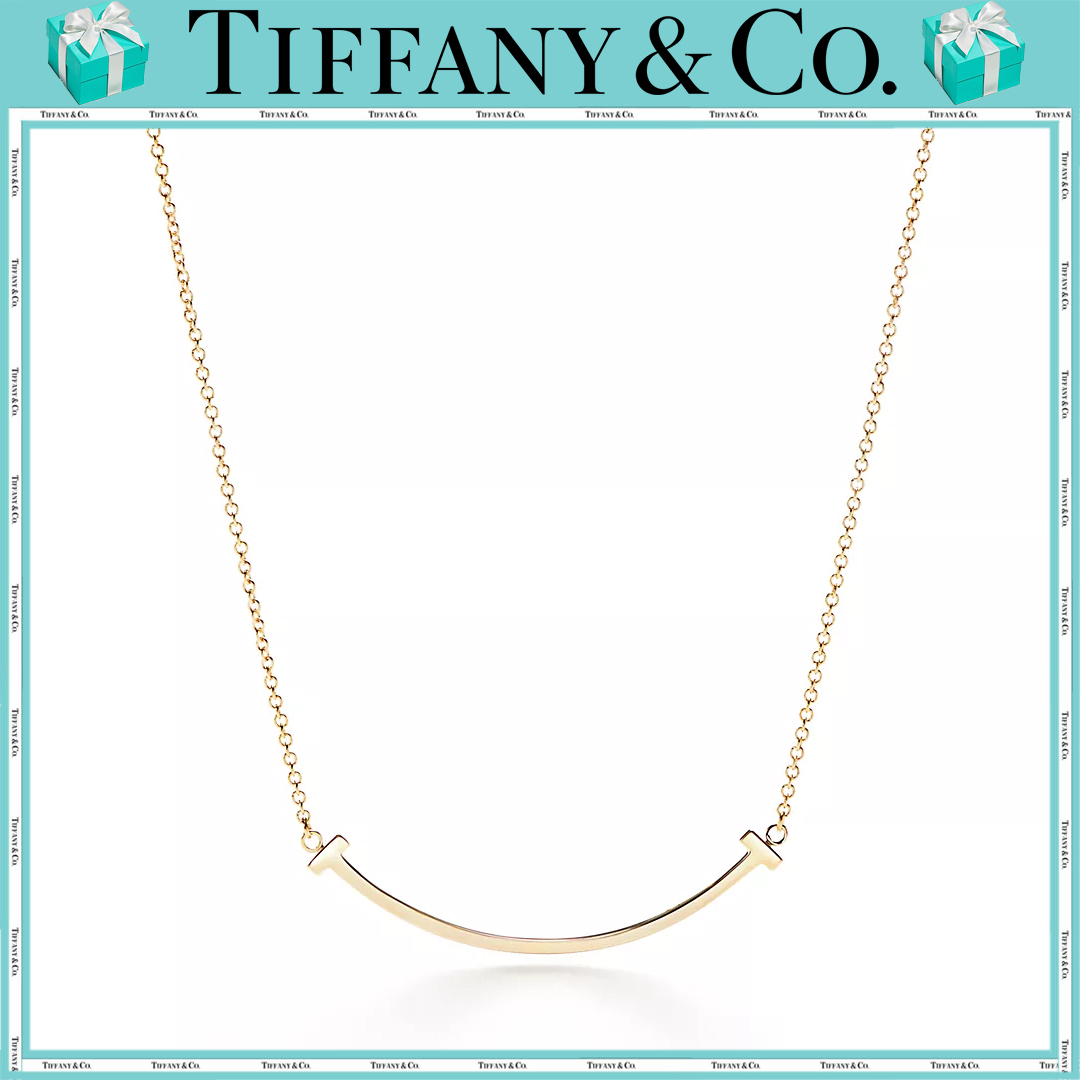 【高品質】【国内発送/直営店】 ティファニー（Tiffany）スマイル ペンダント イエローゴールド（スモール）