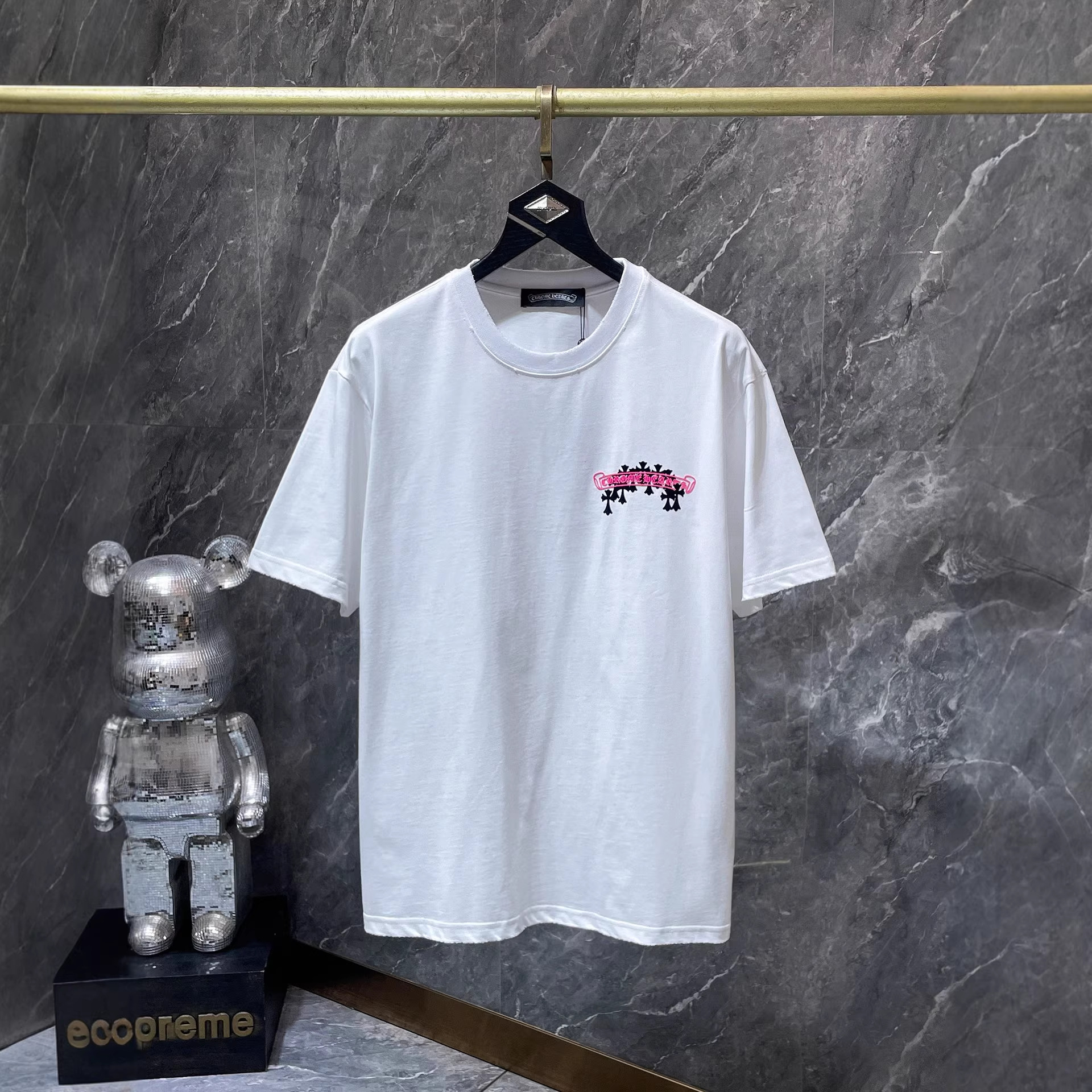 【今季注目】Chrome Hearts/クロムハーツ 2026SS夏新作 半袖Tシャツ 男女兼用 黑/白 CHT-26S21