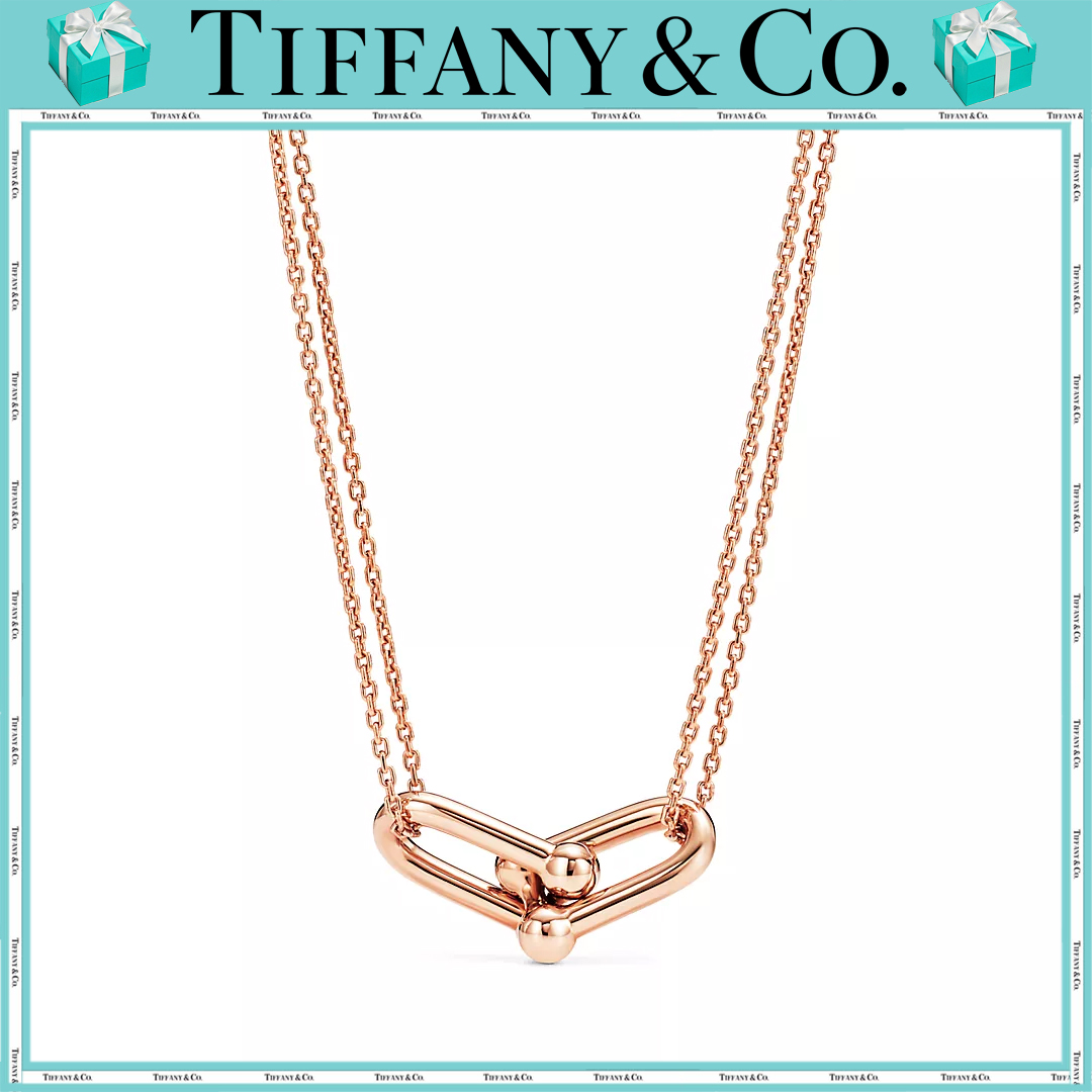  ティファニー（Tiffany）【国内発送/直営店】ダブルリンク ペンダント18Kローズゴールド
