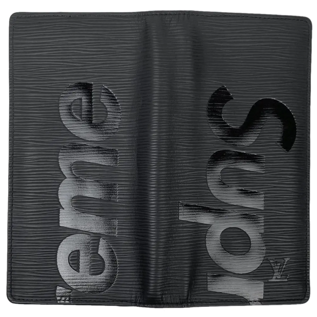 ルイヴィトン LOUIS VUITTON ポルトフォイユ ブラザ 札入れ 小銭入れ 二つ折り シュプリーム SUPREME 長財布 エピ ノワール(ブラック) M67721