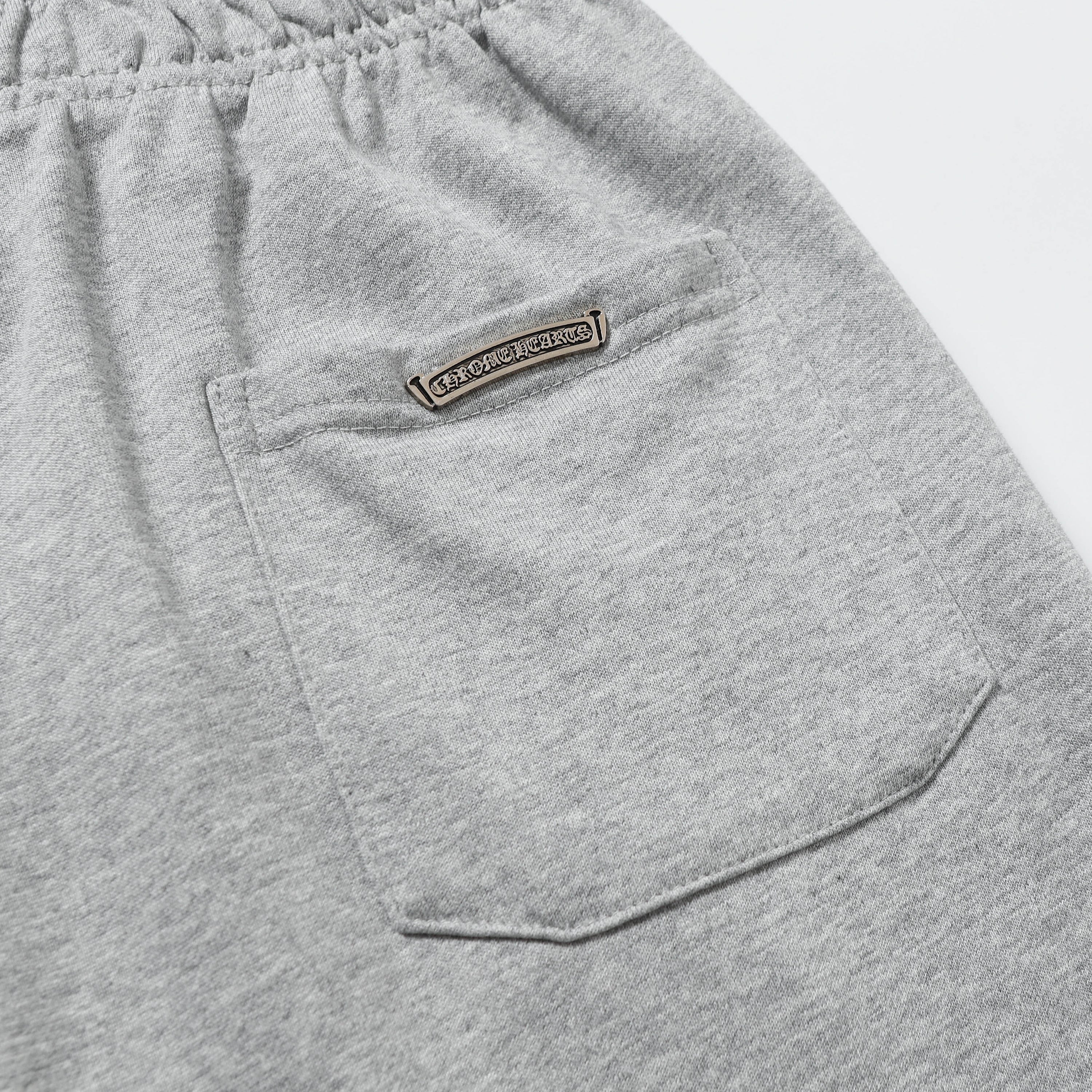 【Chrome Hearts】クロムハーツ セメタリーレザー クロスパッチ ペーパージャム ショートパンツ