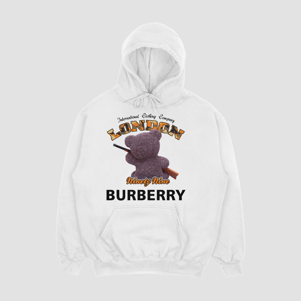 Burberryスウェット クル パーカー プリント  綿　男女兼用