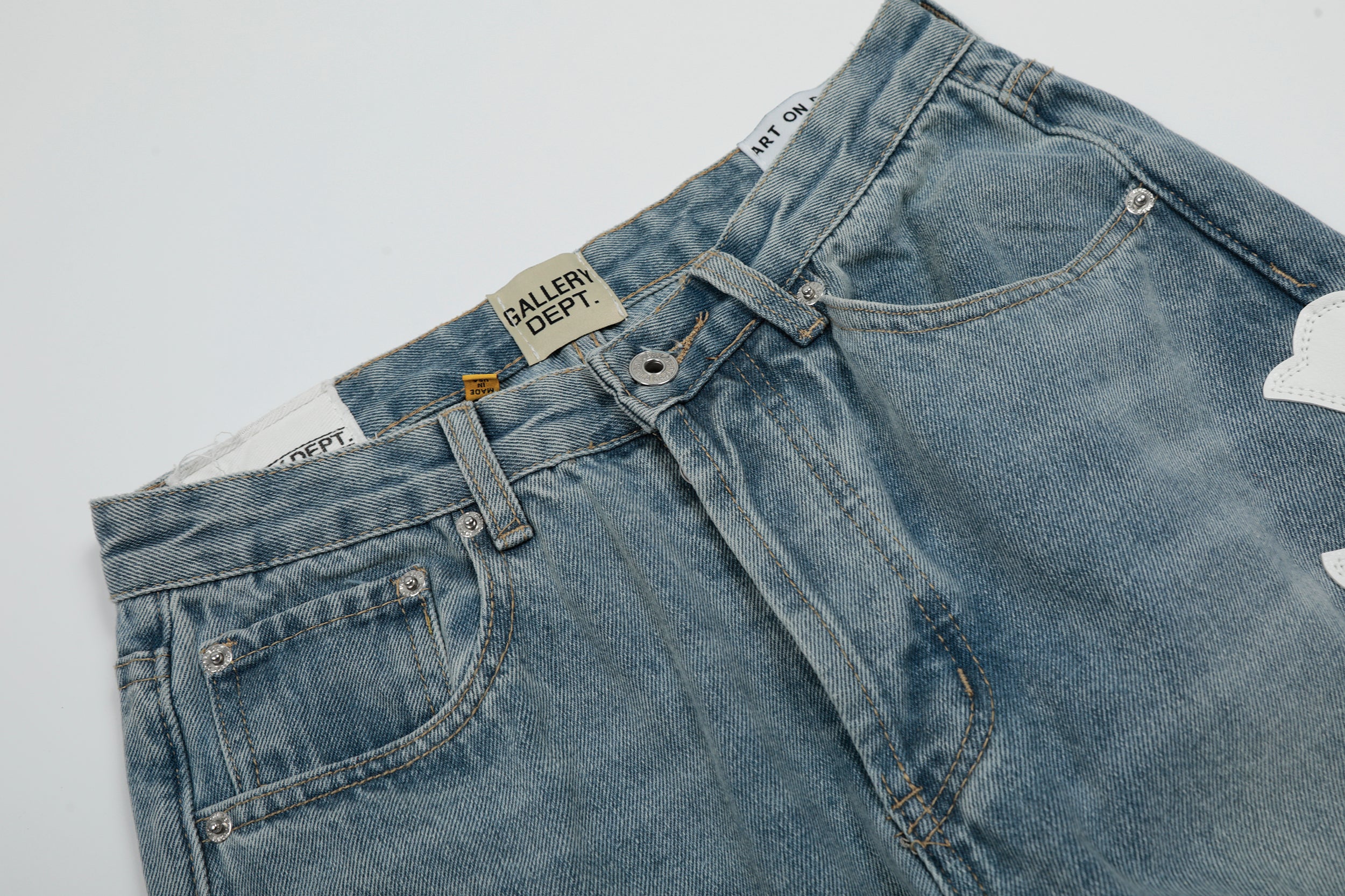 【Chrome Hearts】クロムハーツ ギャラリーデパート クロスパッチ フレアデニムジーンズ 8146