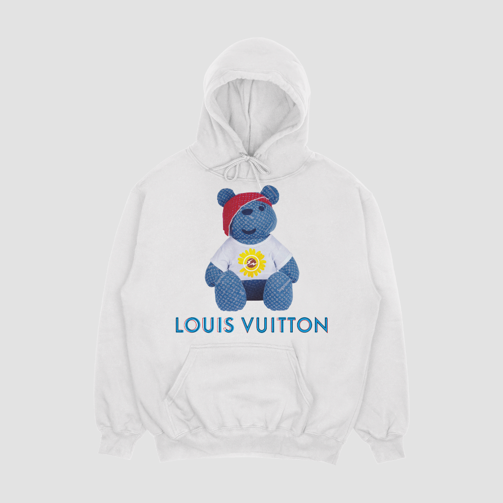Louis Vuittonスウェット クル パーカー プリント  綿　男女兼用