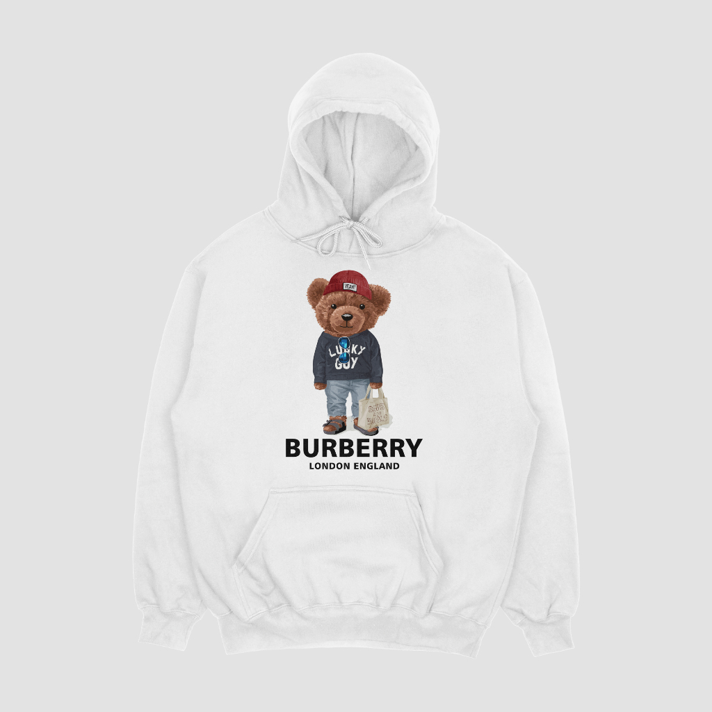 Burberryスウェット クル パーカー プリント  綿　男女兼用