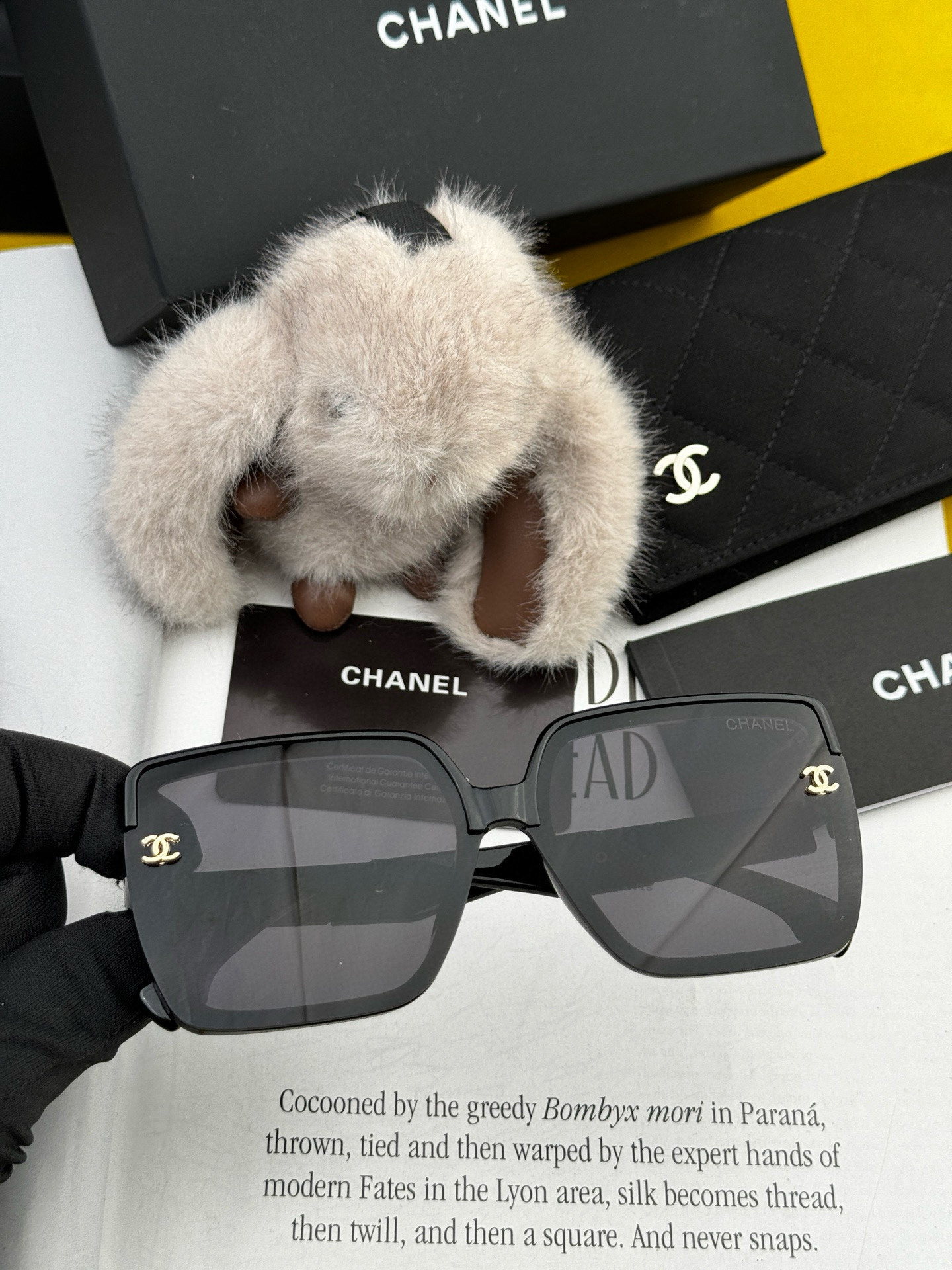 【Chanel】シャネル ビッグフレーム 偏光サングラス UVカット CH1130