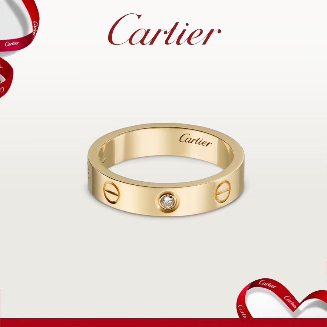 【高品質】【国内発送/直営店】カルティエ（Cartier）LOVE ウェディング リング、ダイヤモンド1個