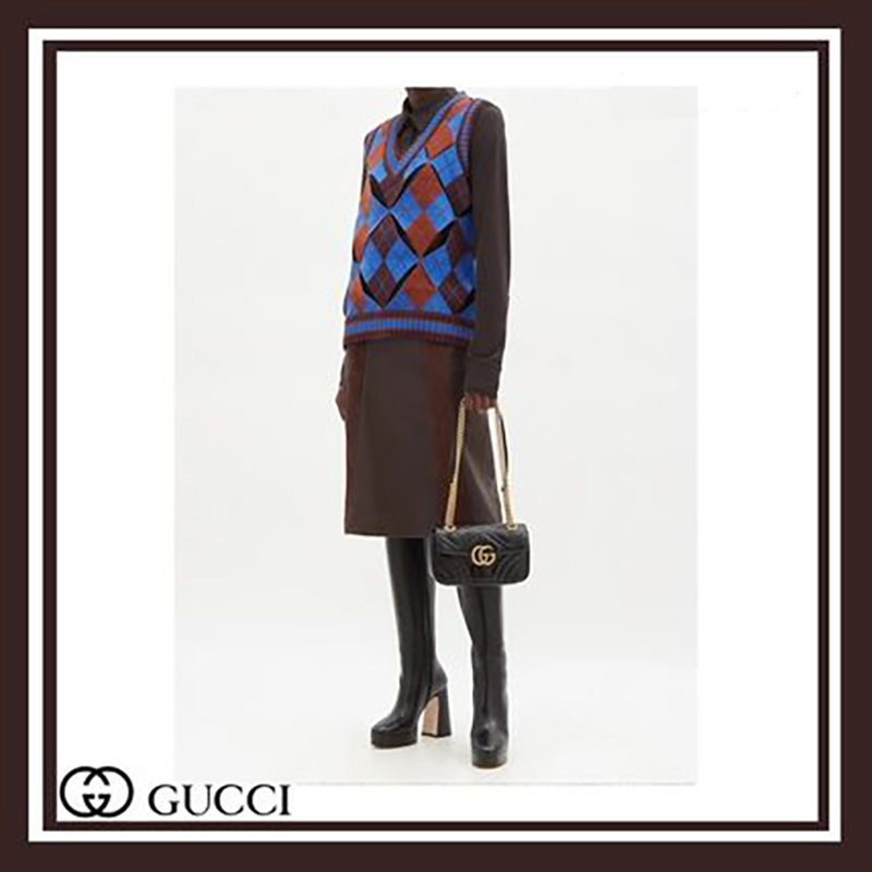 ★GUCCI★グッチ  GGマーモント ミニ レザーバッグ 四色