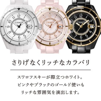 COACH コーチ 腕時計 レディース おしゃれ プレストン ホワイト
