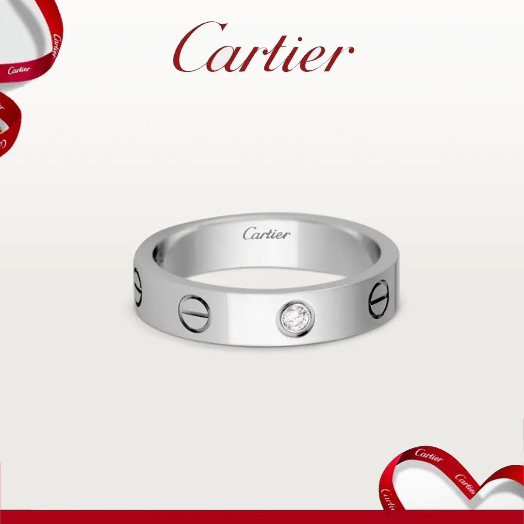 【高品質】【国内発送/直営店】カルティエ（Cartier）LOVE ウェディング リング、ダイヤモンド1個