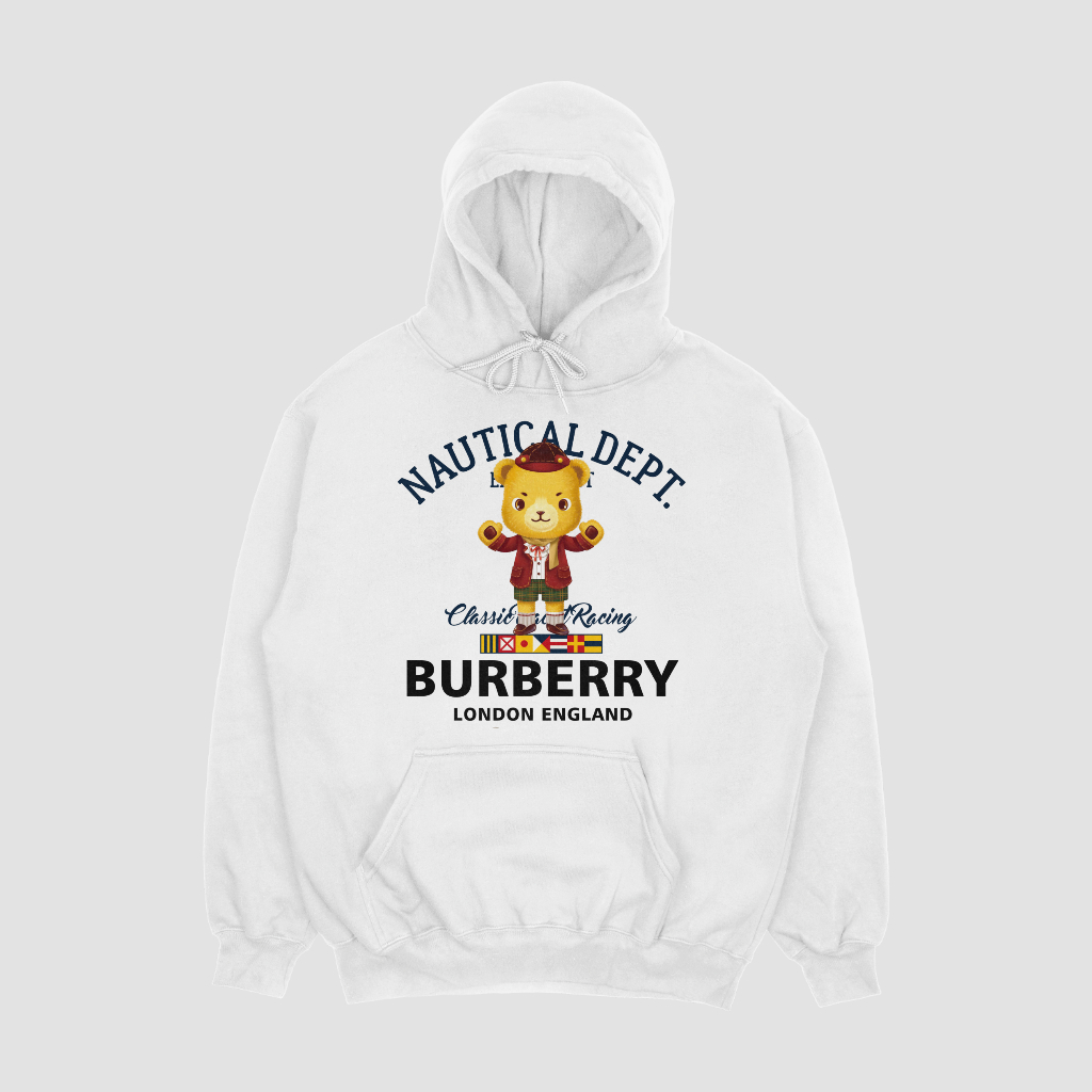 Burberryスウェット クル パーカー プリント  綿　男女兼用