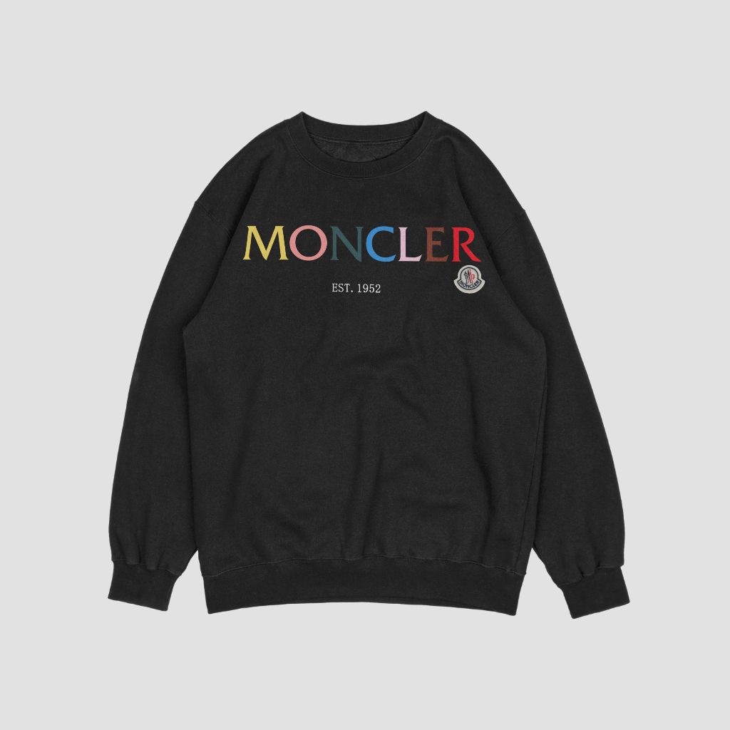 MONCLERクラシックなカジュアルスポーツスウェットクル