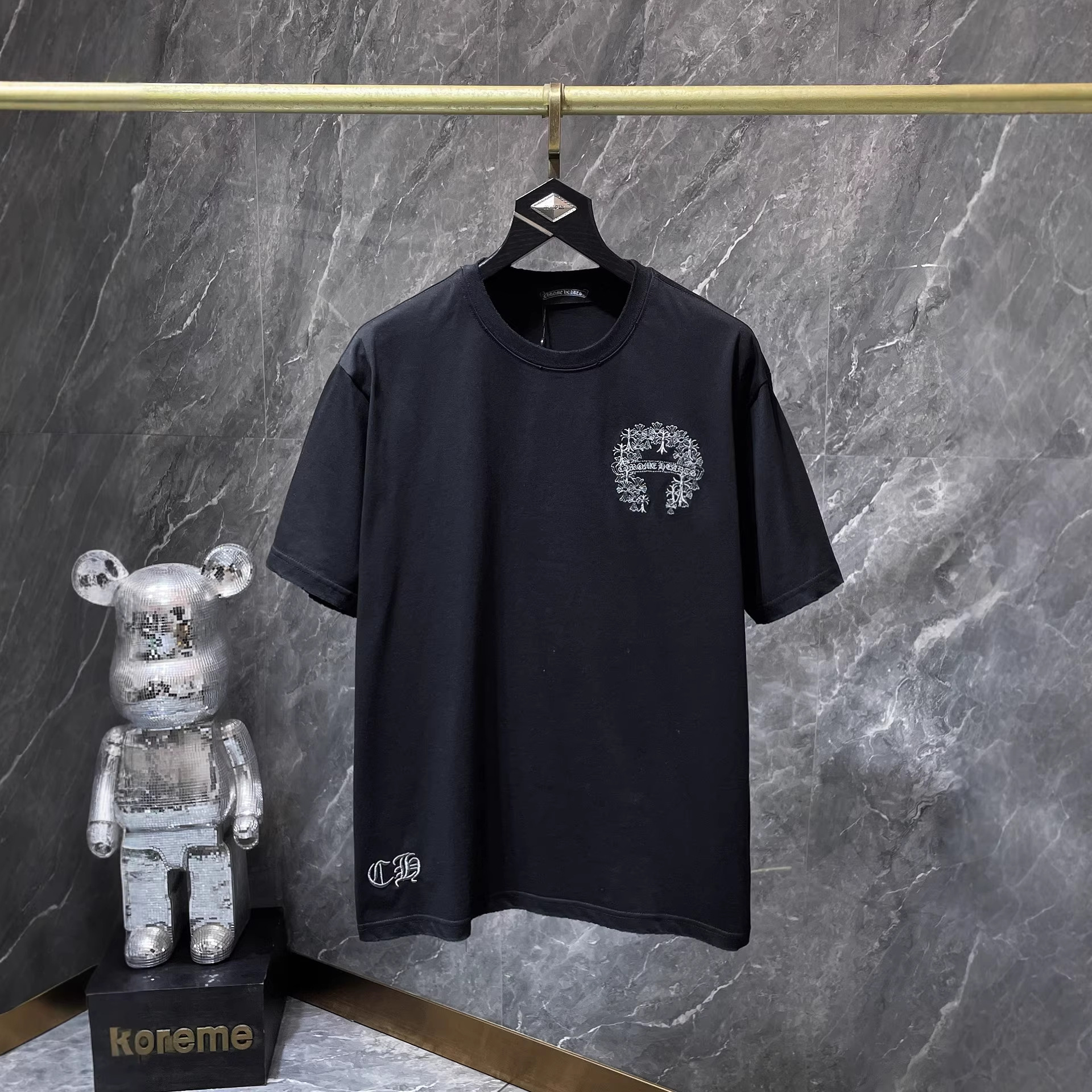 【今季注目】Chrome Hearts/クロムハーツ 2026SS夏新作 半袖Tシャツ 男女兼用 黑/白 CHT-26S12