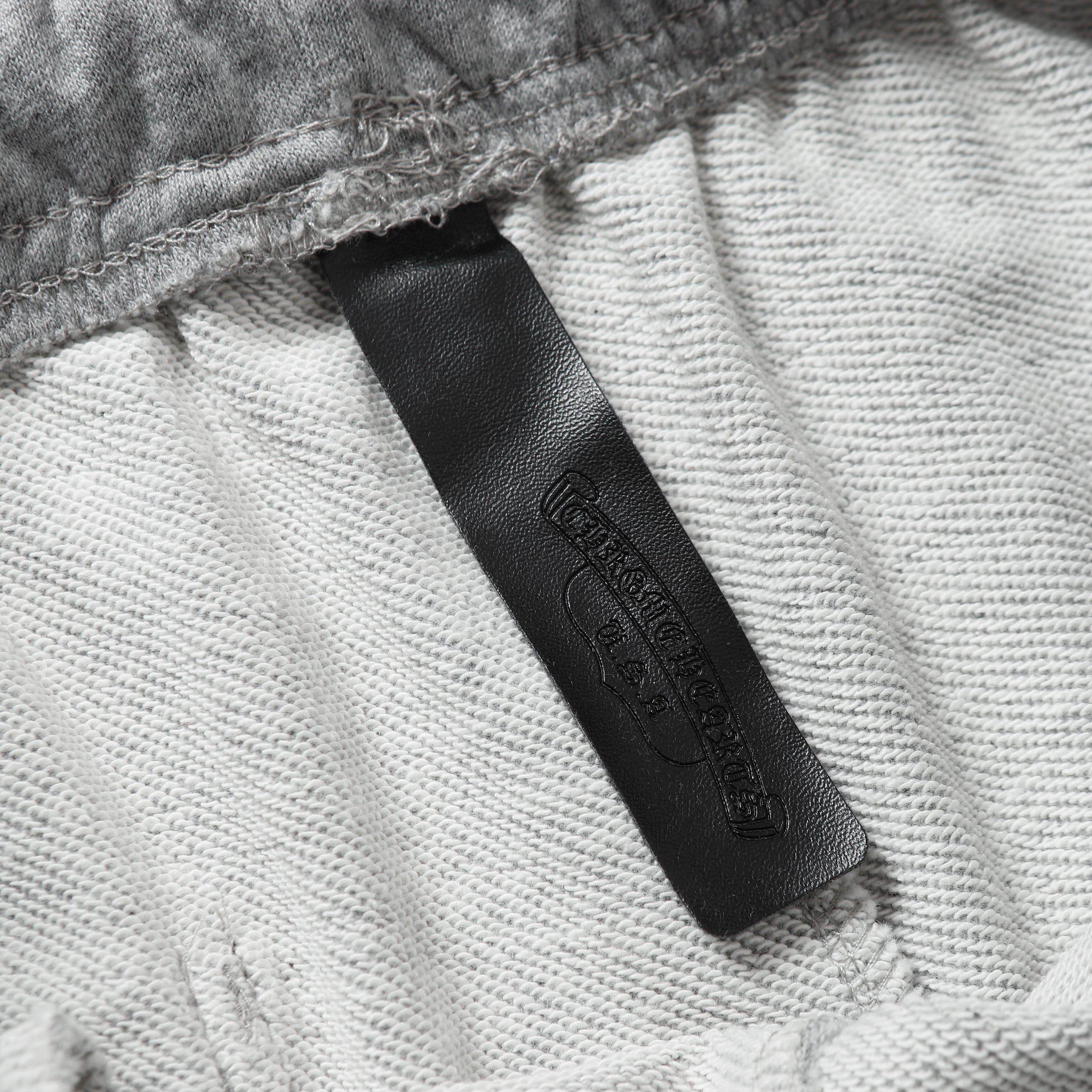 【Chrome Hearts】クロムハーツ セメタリーレザー クロスパッチ ペーパージャム ショートパンツ