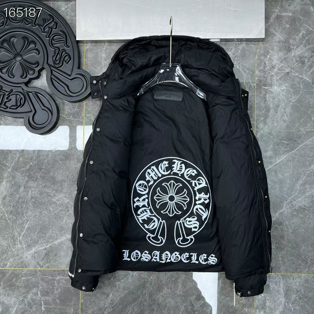 クロムハーツ2025年冬季新作ダウンジャケット（ブラック）