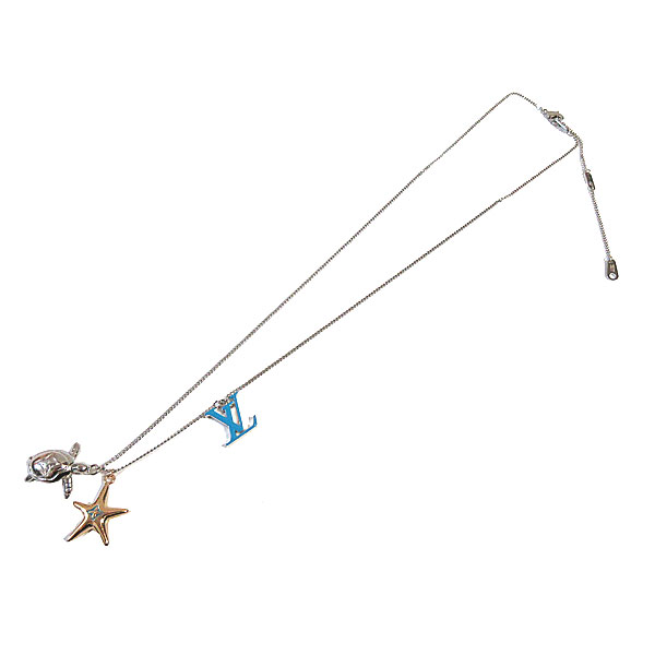 【国内発送/直営店】LVタートル ネックレスカメ LV イニシャル メンズ アクセサリー ヒトデ