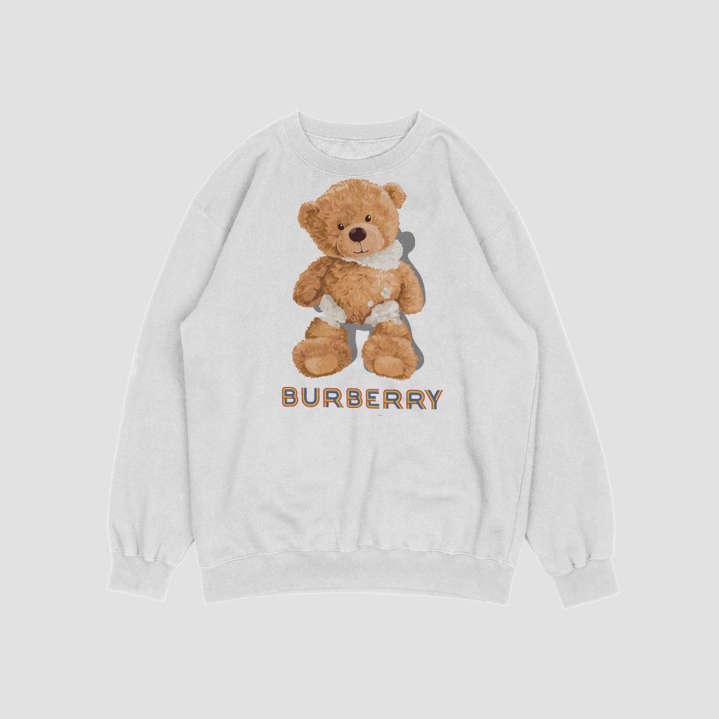 Burberryスウェット クル パーカー プリント  綿　男女兼用