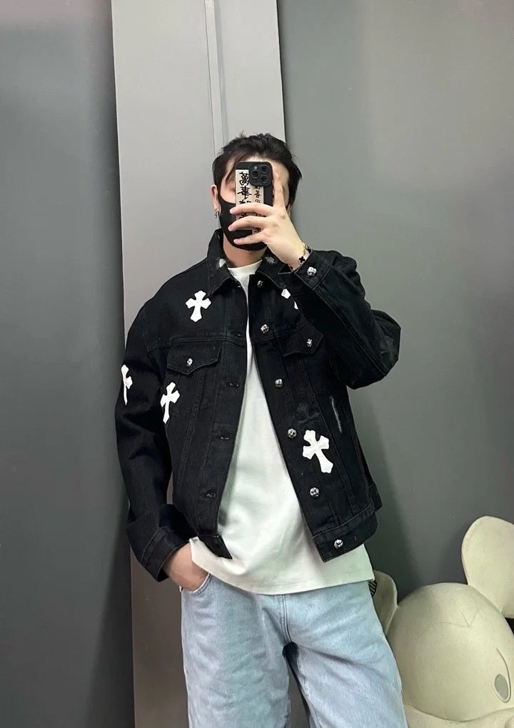 【Chrome Hearts】クロムハーツ 新作デニムジャケット Tシャツ
