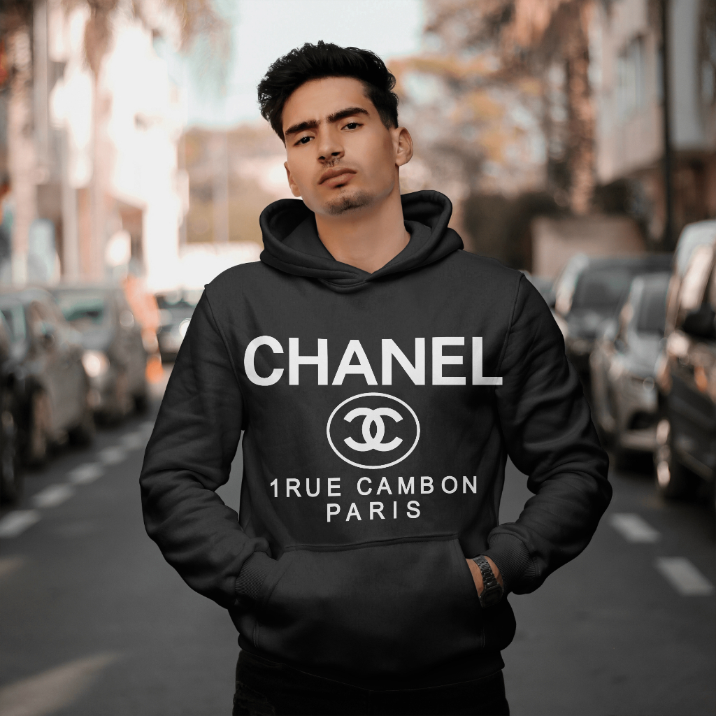 CHANEL アルファベットプリントのパーカー