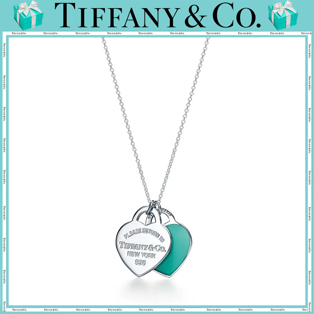  ティファニー（Tiffany）【国内発送/直営店】ティファニーー ブルー ダブル ハート タグ ペンダント シルバー（スモール）