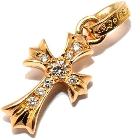 【国内発送/直営店】ネックレス クロムハーツ ベビーファット22K パヴェダイヤモンド 22K BABY FAT PAVE Diamonds 正規品