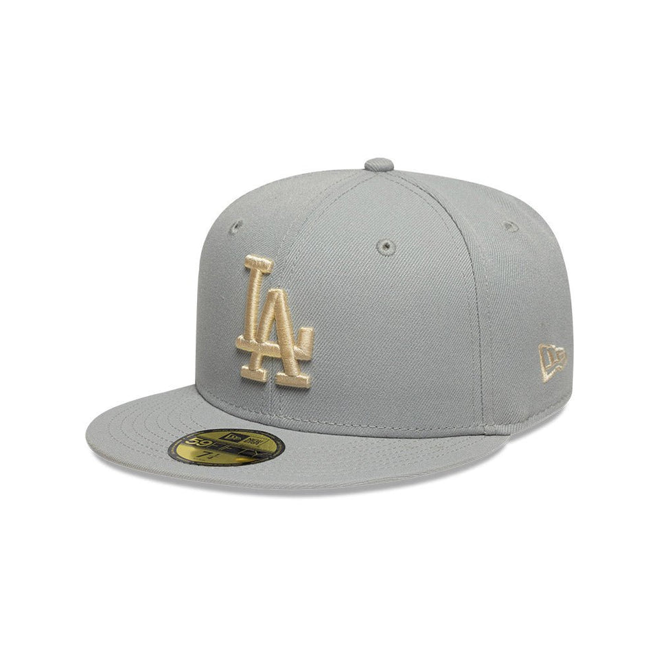 59FIFTY MLB Wordmark ロサンゼルス・ドジャース ライトグレー