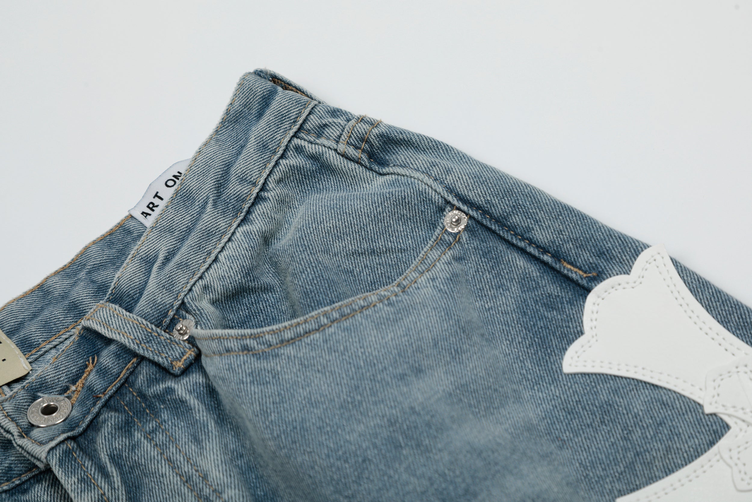 【Chrome Hearts】クロムハーツ ギャラリーデパート クロスパッチ フレアデニムジーンズ 8146