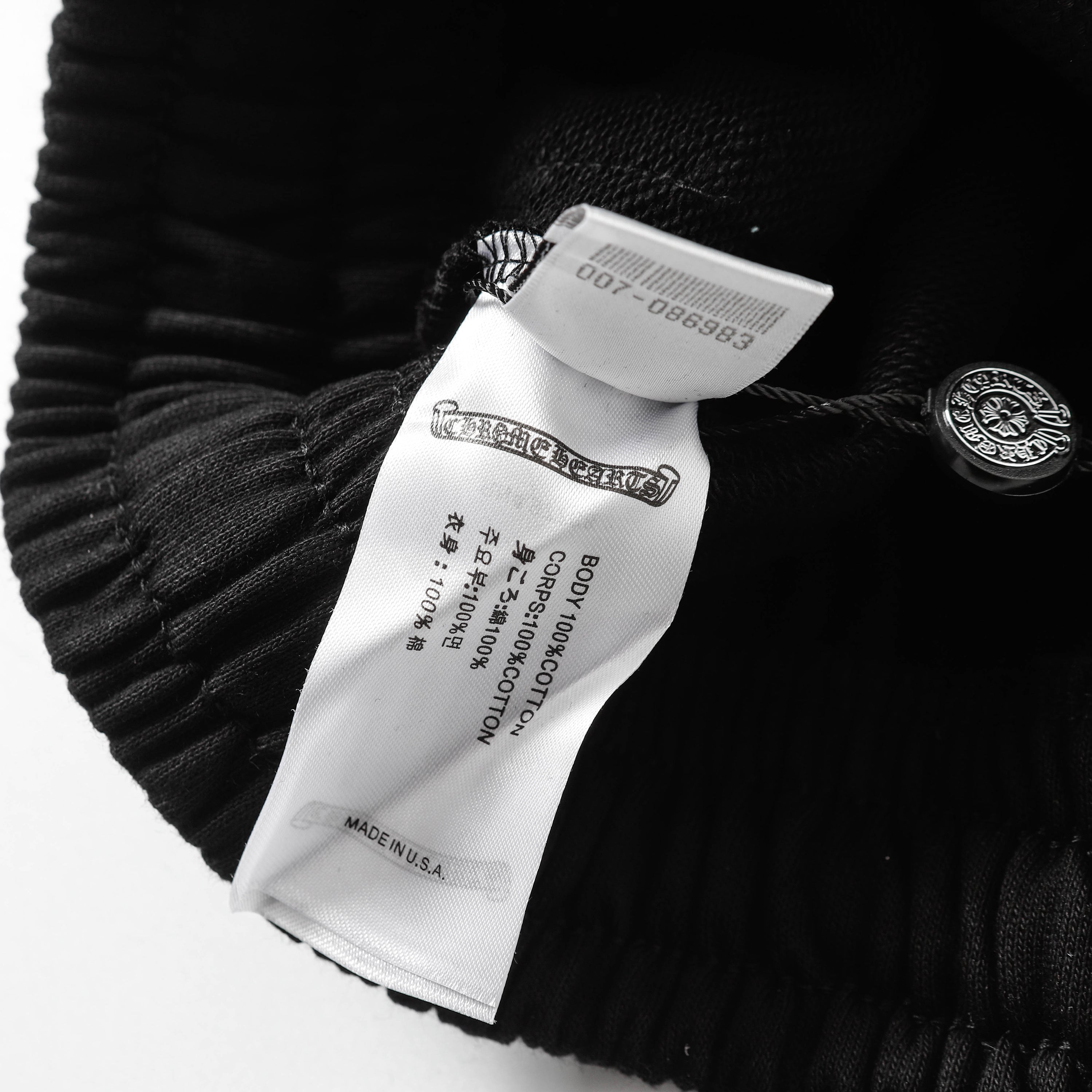 【Chrome Hearts】クロムハーツ セメタリーレザー クロスパッチ ペーパージャム ショートパンツ