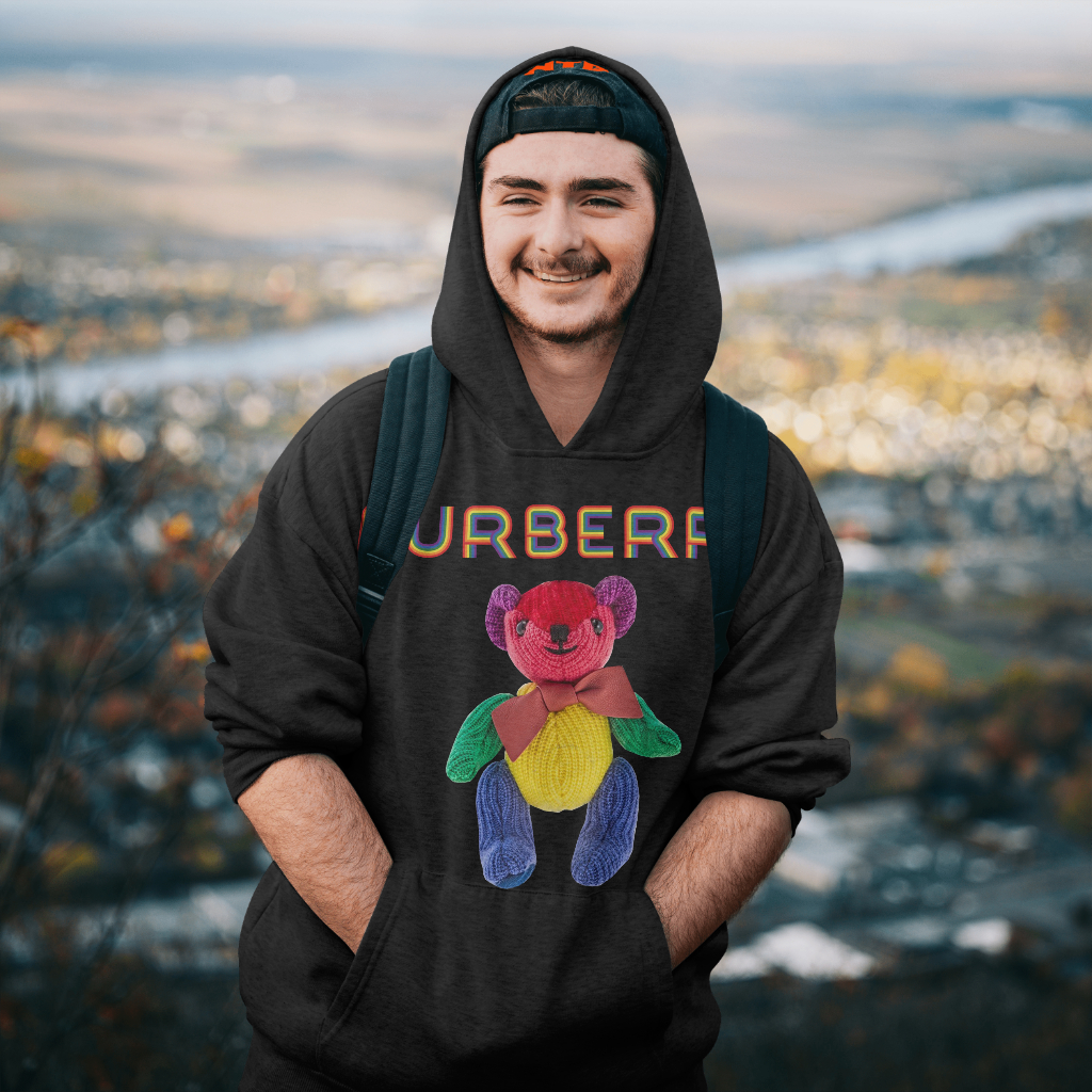 Burberryスウェット クル パーカー プリント  綿　男女兼用